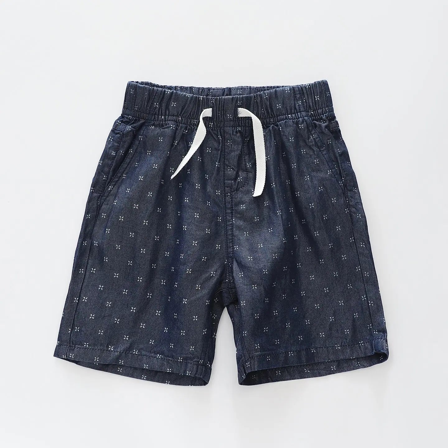 Boys Graphic Print Chambray Shorts