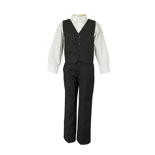 3 Piece Formal Black Suit Set (3M to 7Y)