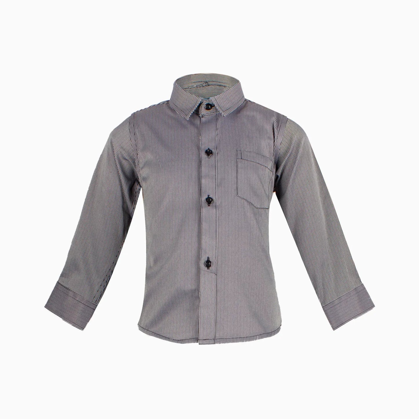 Pinstripe Black Shirt (3M-7Y)