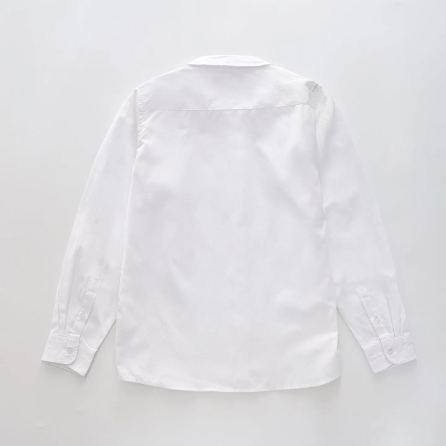 White Button-Up Textured Shirt