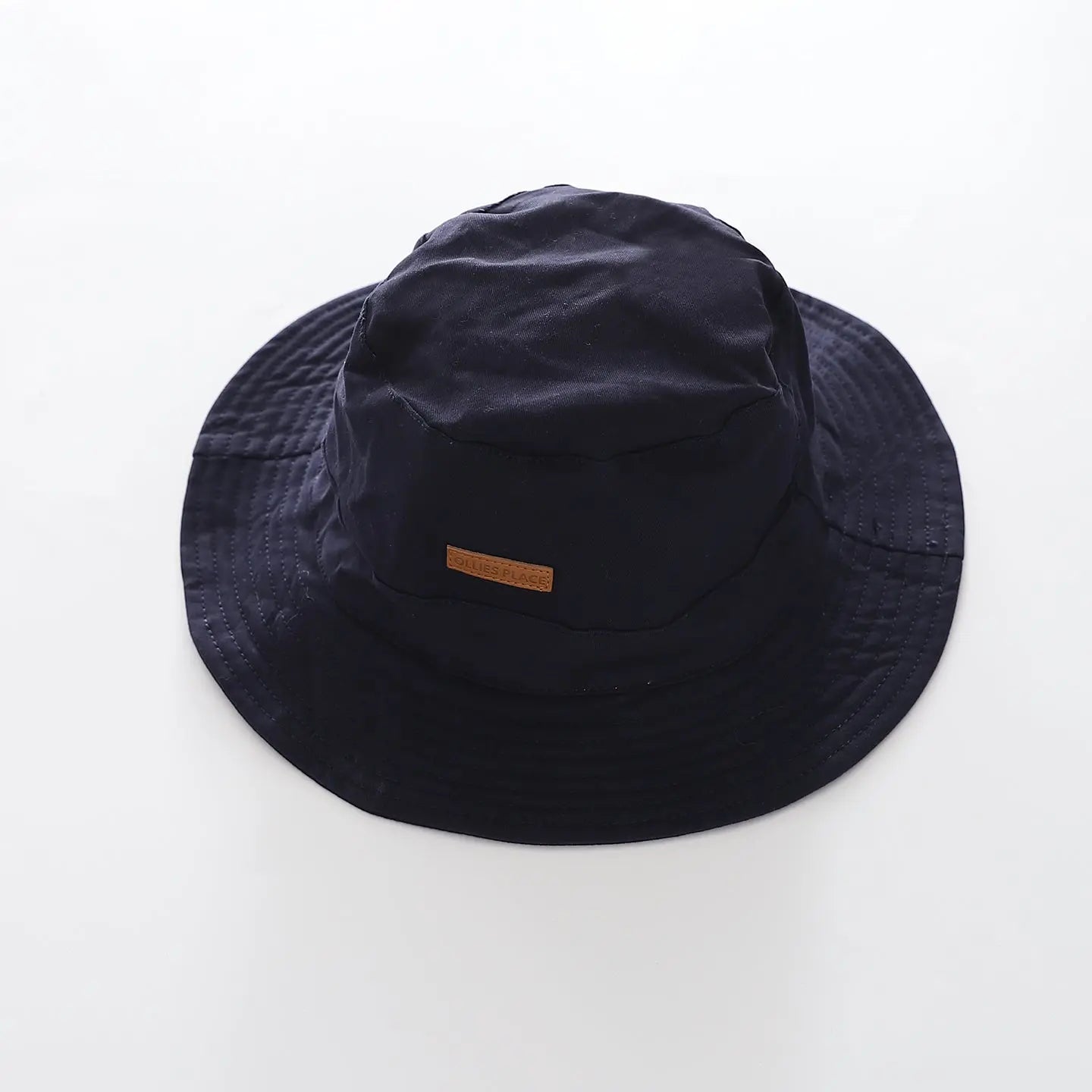 Junior Boys Navy Wide Brim Bucket Hat