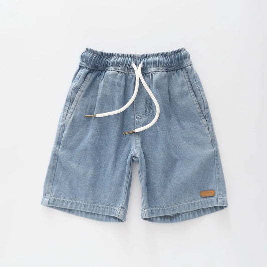 Juniors Pull On Denim Shorts
