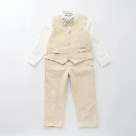 Beach Linen 3 Piece Suit